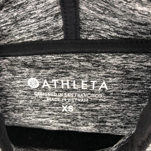 Athleta Women’s Size XS Heathered Black Pullover Hoodie - Picture 2 of 9
